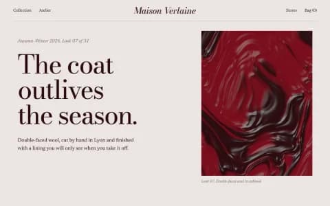 Editorial Luxe specimen